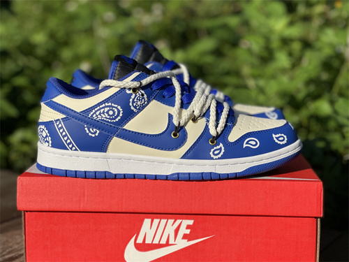 Original version_ Nike Dunk Low Limited Edition_ White and Blue Lumbar Fruit Flower_ Item Number DD1391 001_ full code shipment 36--45-482db47a